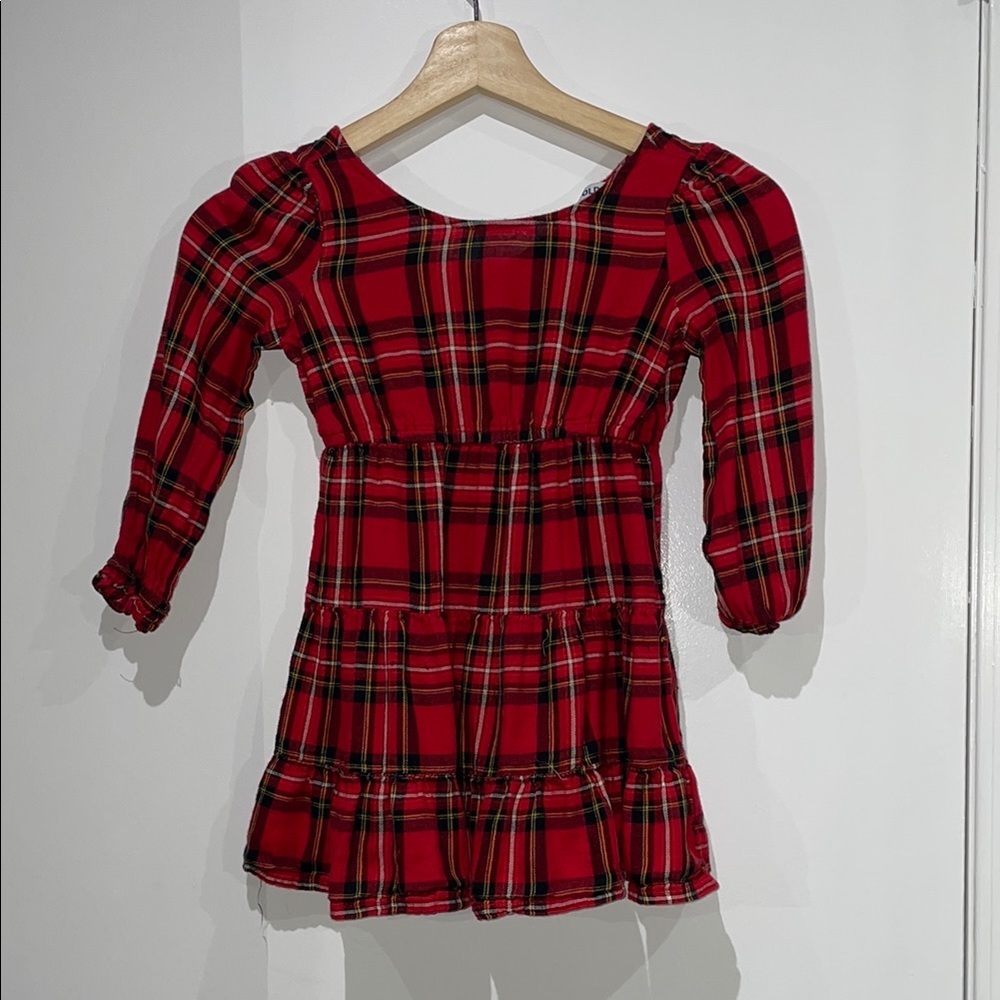 4T Plaid Red Toddler Girls Dress